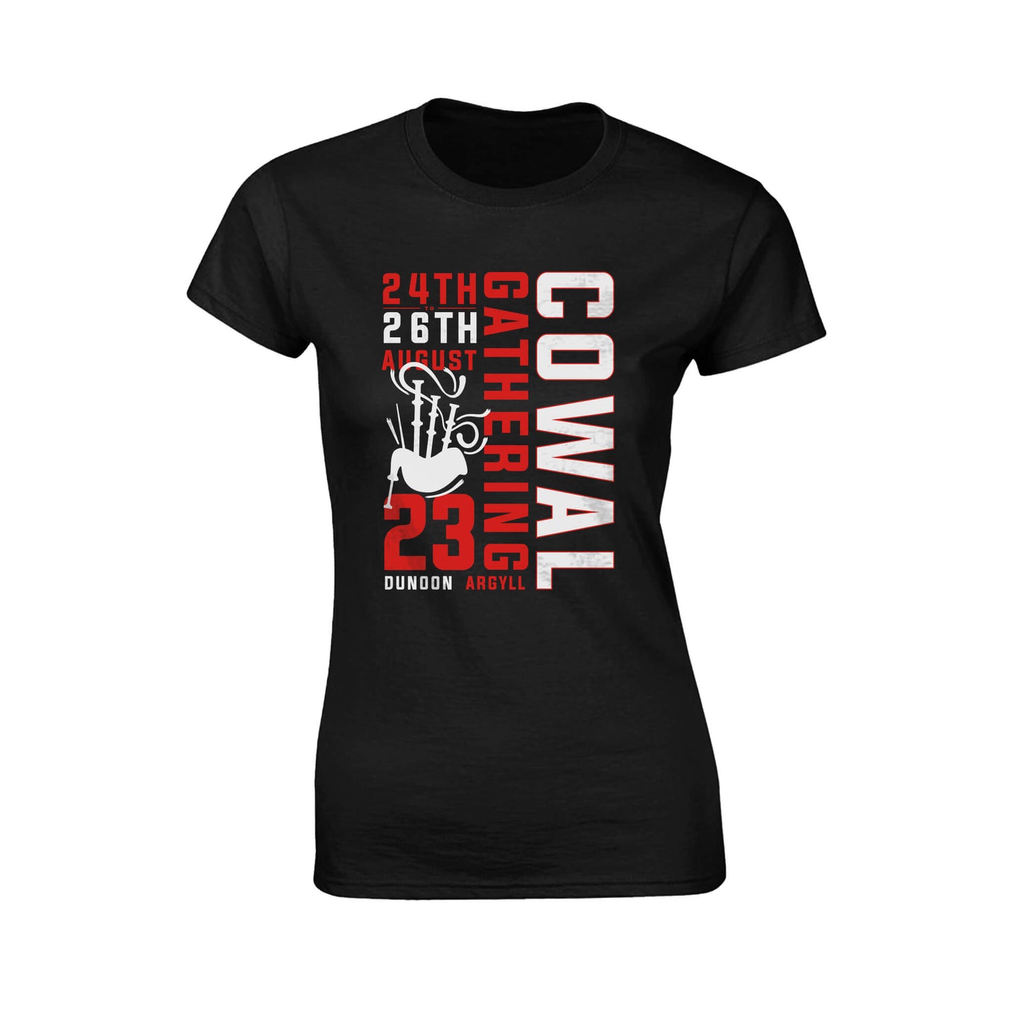 Black Event Fitted T-Shirt | Cowal Gathering
