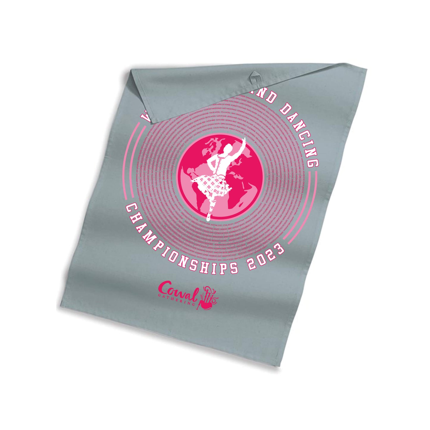 WHDC Grey Tea Towel | Cowal Gathering