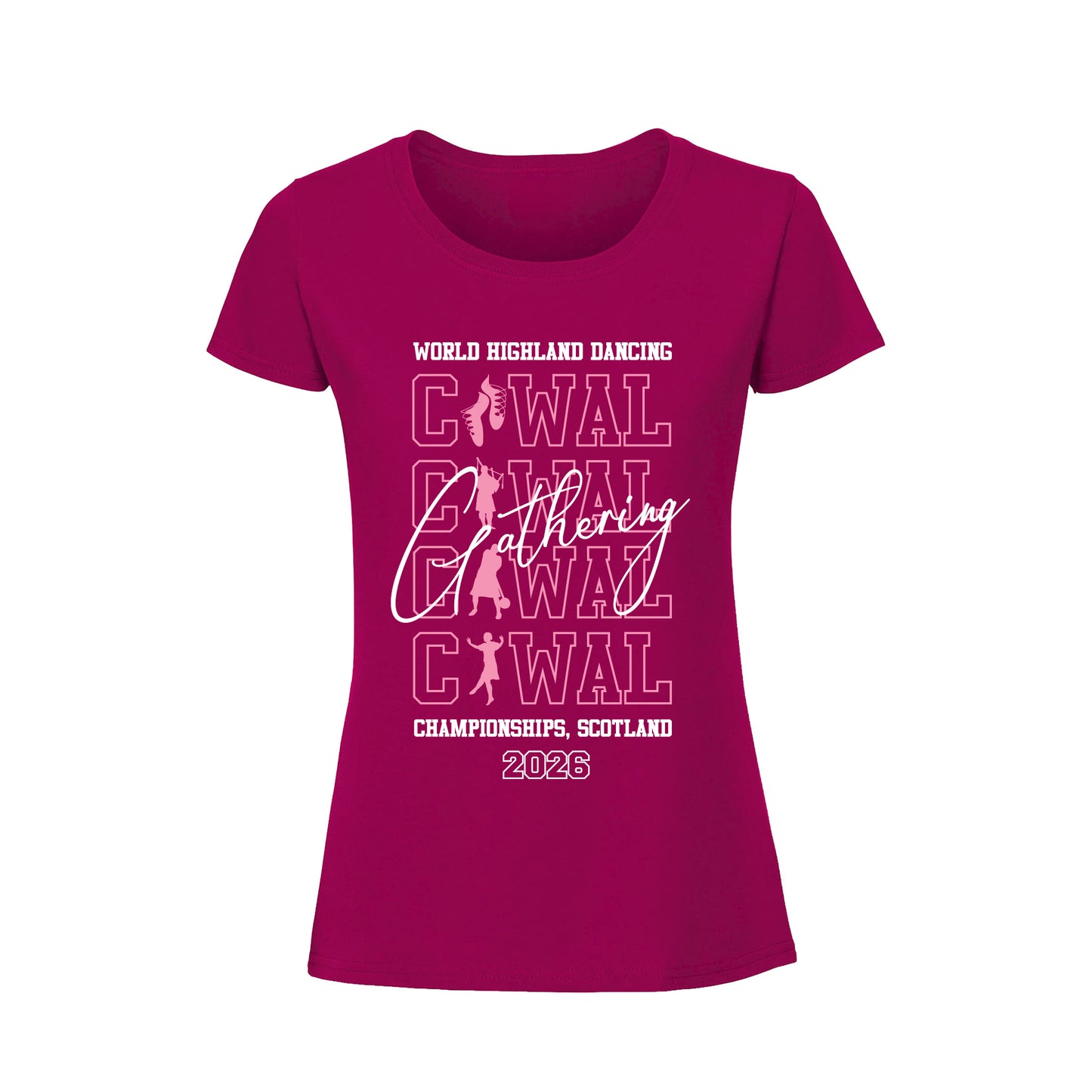 2026 WHDC Fitted T-Shirt - Cranberry