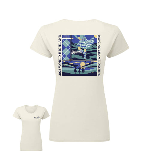 WHDC Fitted T-Shirt - Natural - Cowal Gathering