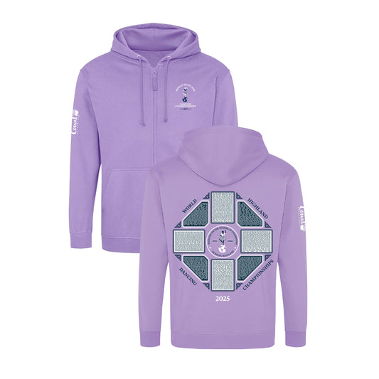 2025 WHDC Names Zip Hoodie - Lavender - Cowal Gathering